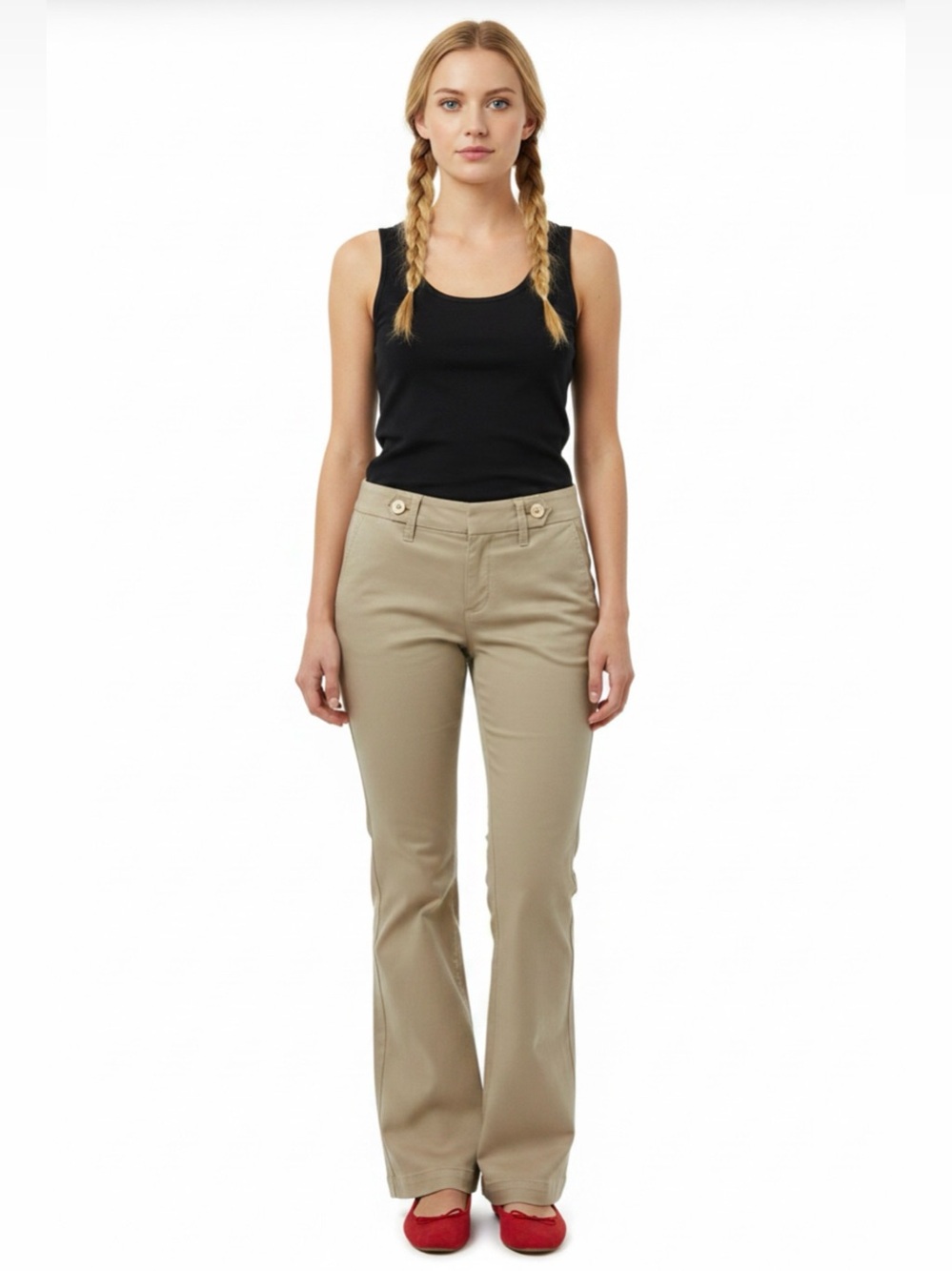 The Limited Khaki Flare Pants • Size 10R